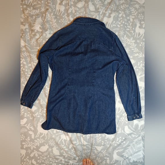 Vintage Woolrich Denim Jean Shirt - Medium - Picture 2 of 7